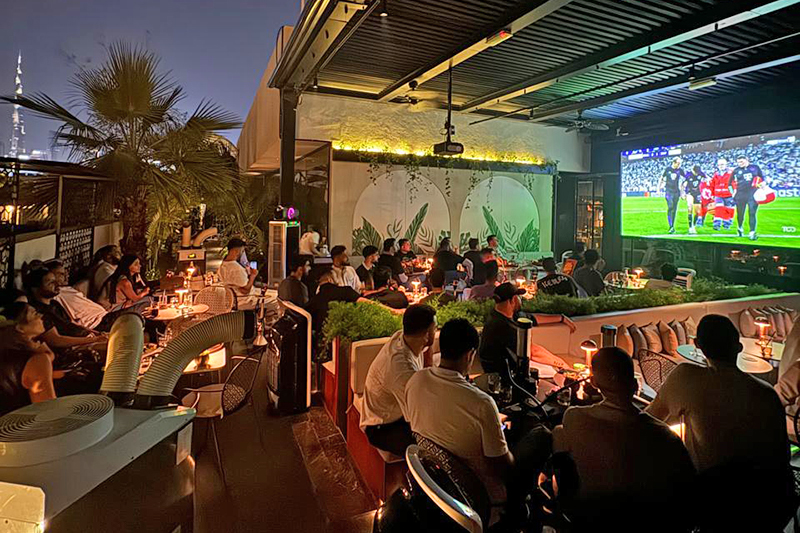 Huqqabaz Jumeirah - Euro football in Dubai