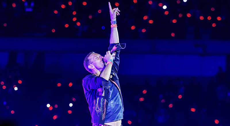 Coldplay in Abu Dhabi on January 9