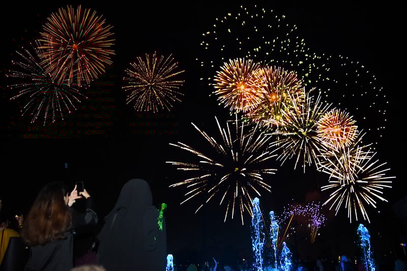 fireworks eid al adha sharjah