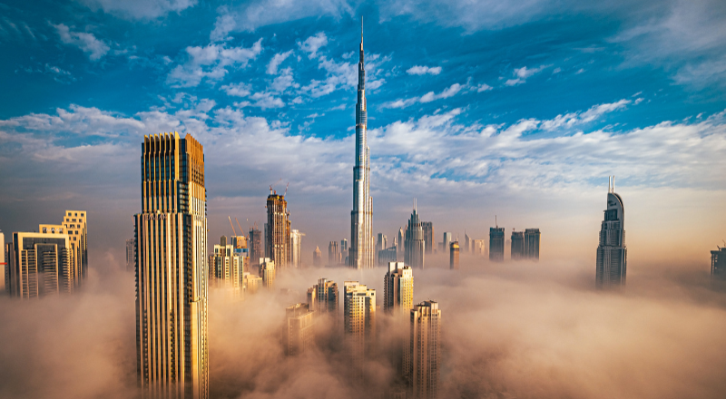 dubai skyline skyscrapers
