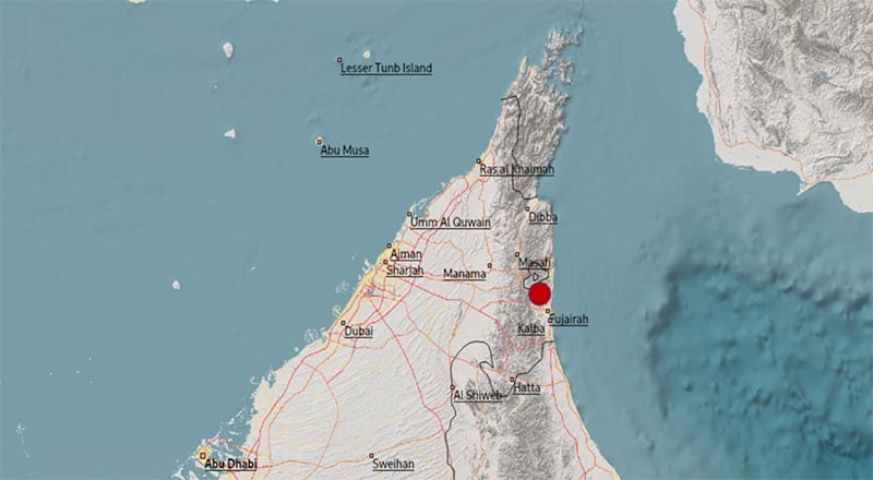UAE earthquake