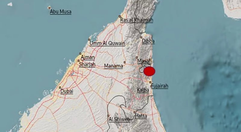 earthquake uae