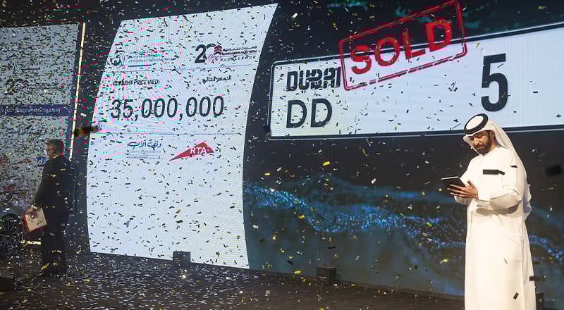 most expensive license plates in Dubai
