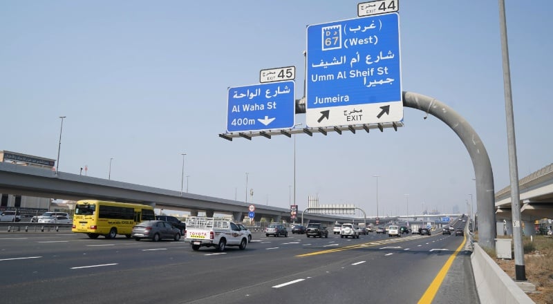 RTA adds extra lane on Sheikh Zayed Road