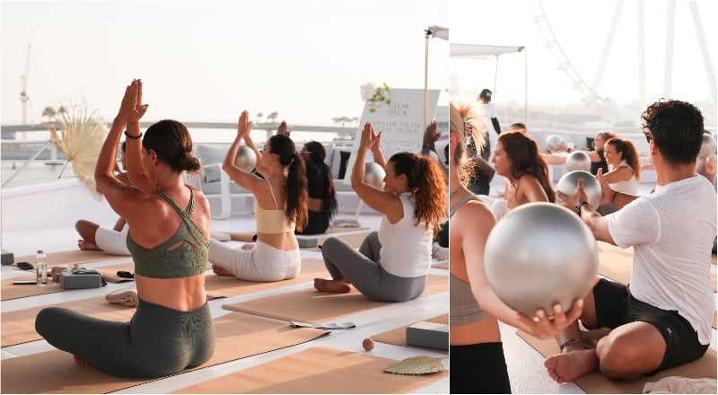 glow deck floating wellness day