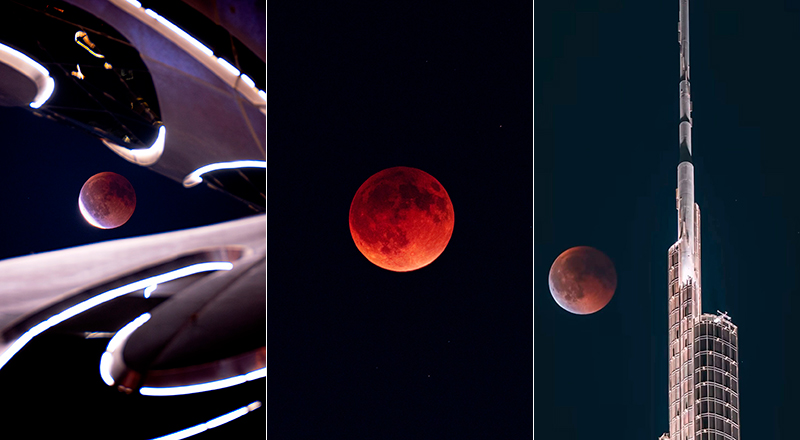 blood moon in the UAE