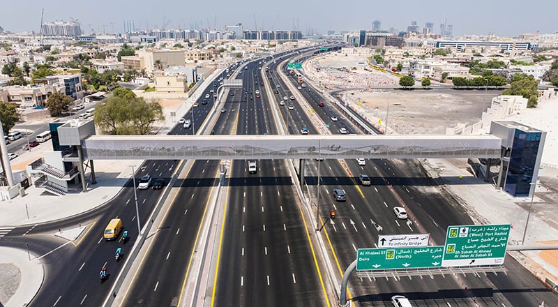 pedestrian bridge dubai