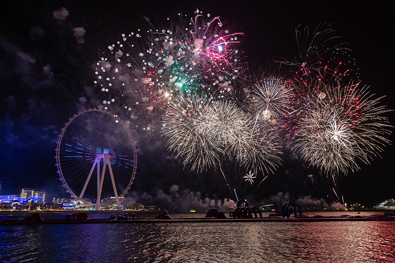 JBR - eid al etihad fireworks 