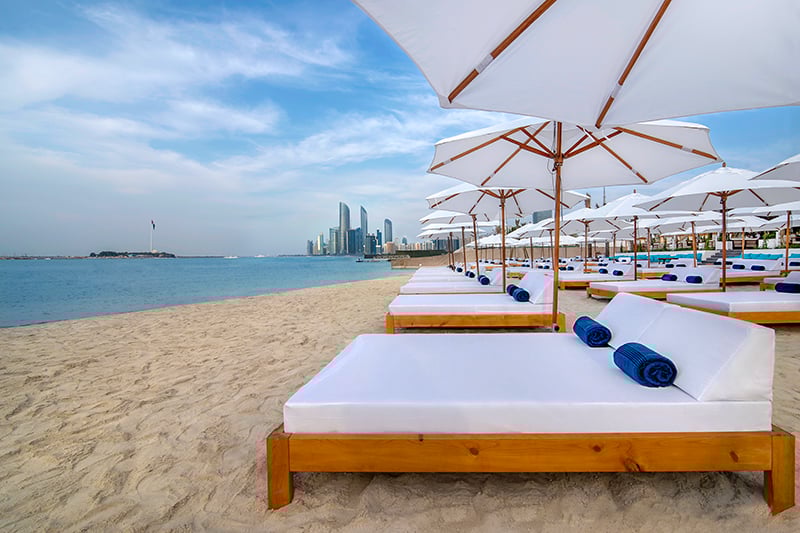 Abu Dhabi beach clubs 