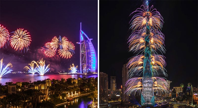 fireworks nye dubai