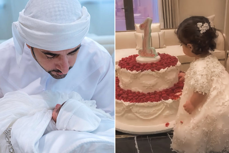 Sheikh Hamdan and daughter Hind