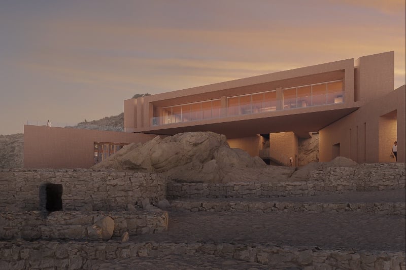 SAIJ Mountain lodge arrival pavilion